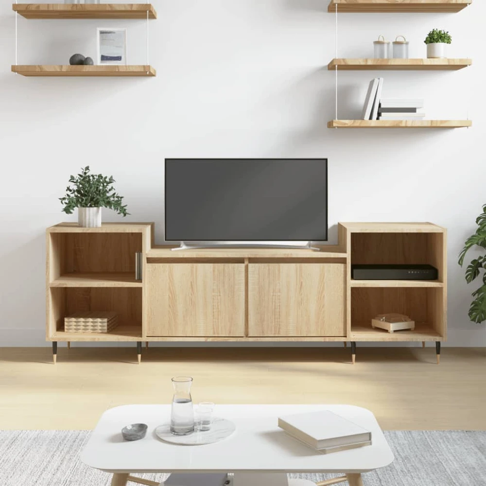 TV staliukas Televizoriaus spintelė, ąžuolo, 160x35x55cm, apdirbta mediena