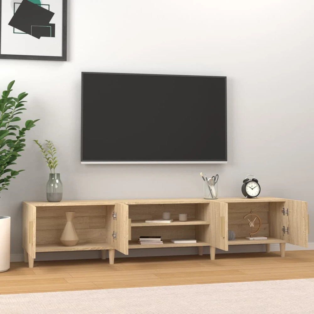 TV staliukas Televizoriaus spintelė, ąžuolo, 180x31,5x40cm, apdirbta mediena