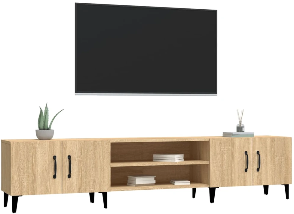 TV staliukas Televizoriaus spintelė, ąžuolo, 180x31,5x40cm, apdirbta mediena