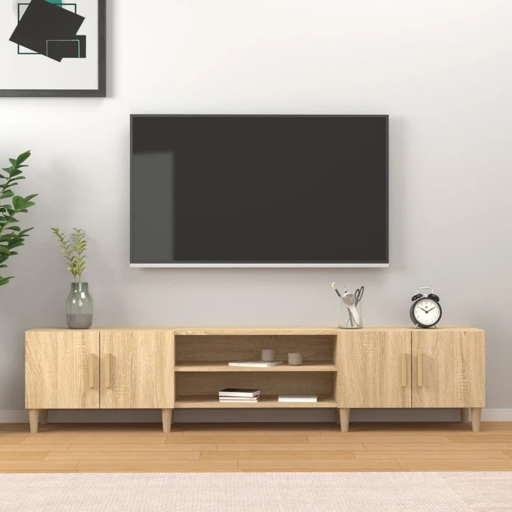 TV staliukas Televizoriaus spintelė, ąžuolo, 180x31,5x40cm, apdirbta mediena