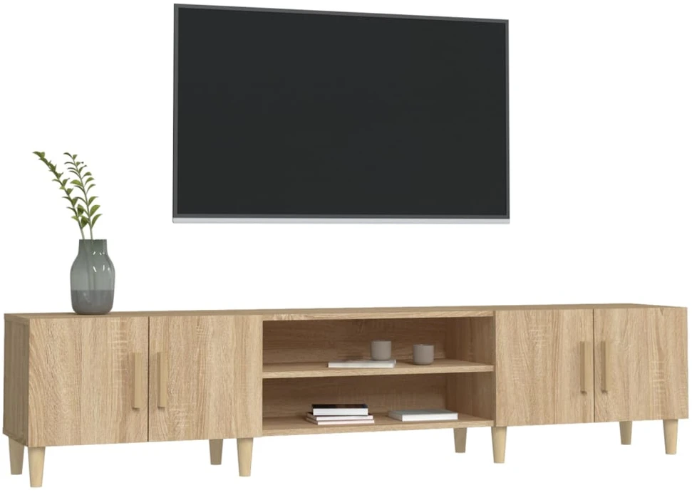 TV staliukas Televizoriaus spintelė, ąžuolo, 180x31,5x40cm, apdirbta mediena