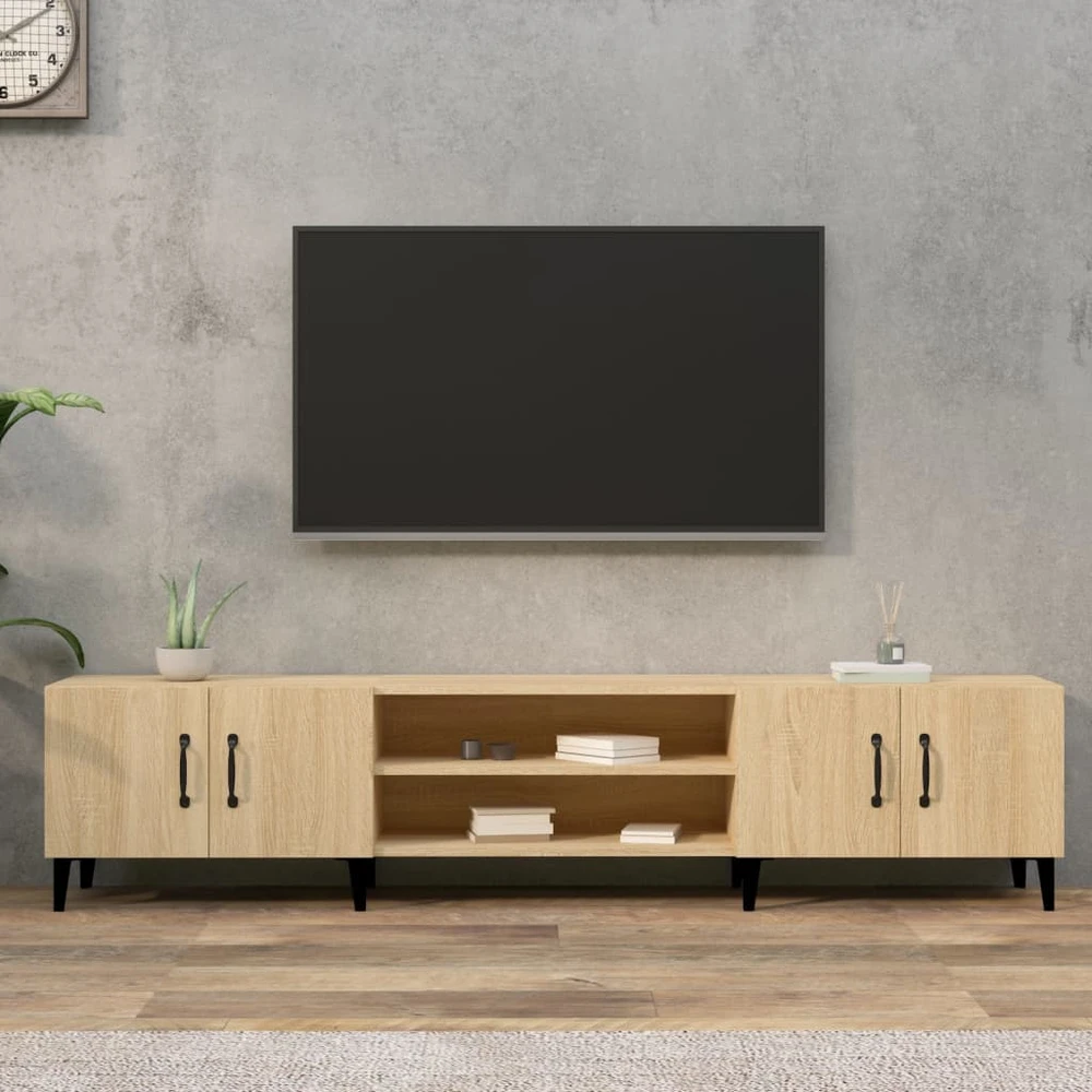 TV staliukas Televizoriaus spintelė, ąžuolo, 180x31,5x40cm, apdirbta mediena