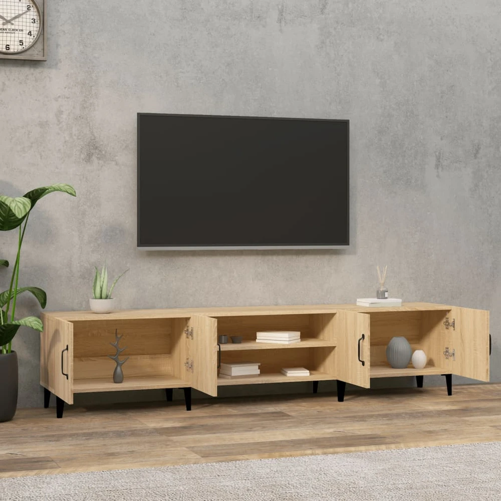 TV staliukas Televizoriaus spintelė, ąžuolo, 180x31,5x40cm, apdirbta mediena