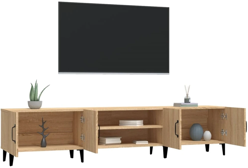 TV staliukas Televizoriaus spintelė, ąžuolo, 180x31,5x40cm, apdirbta mediena