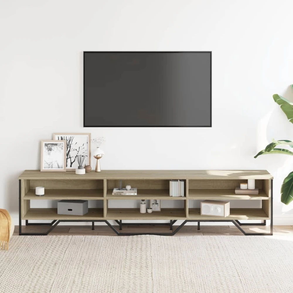 TV staliukas Televizoriaus spintelė, ąžuolo, 180x34x41cm, apdirbta mediena