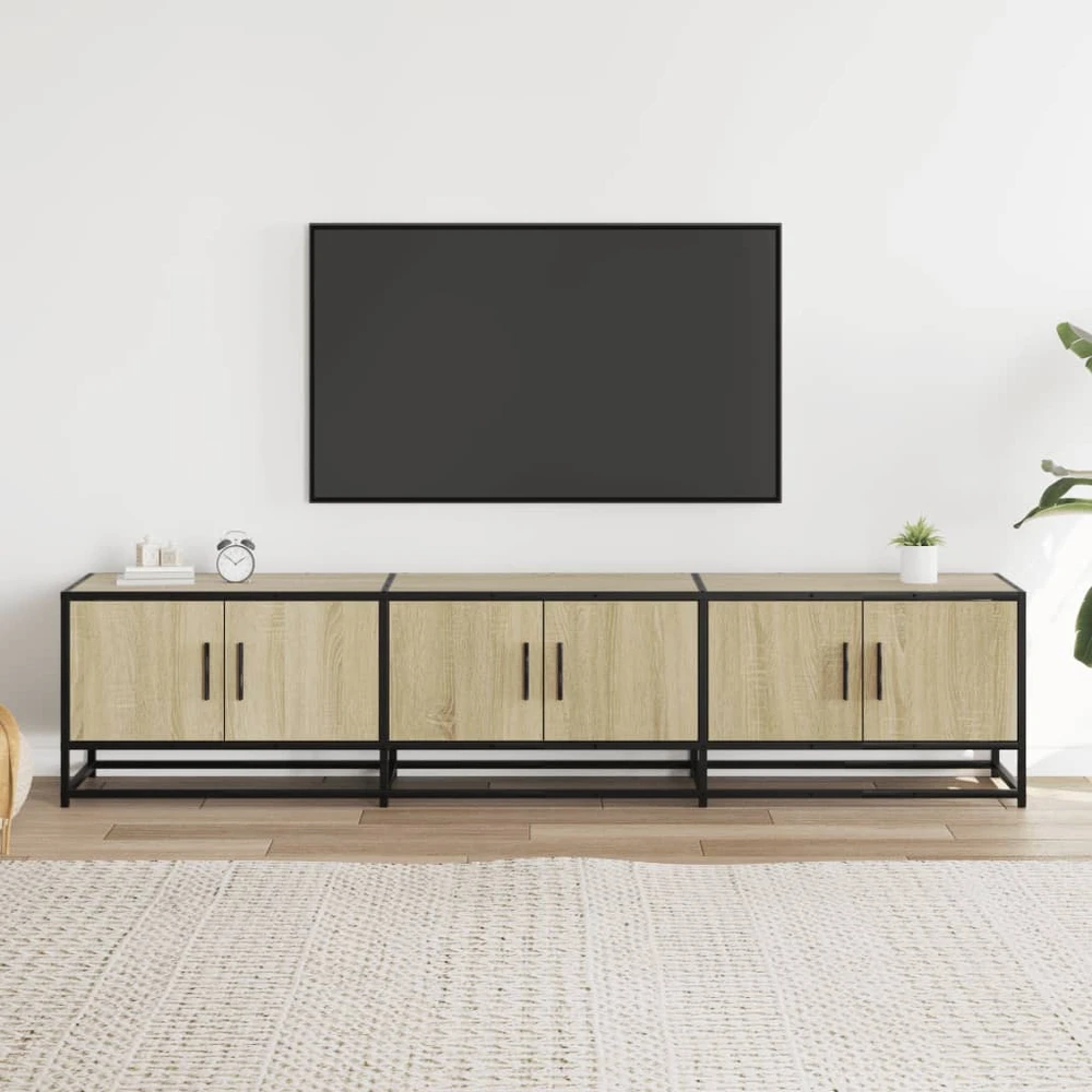 TV staliukas Televizoriaus spintelė, ąžuolo, 180x35x40cm, apdirbta mediena