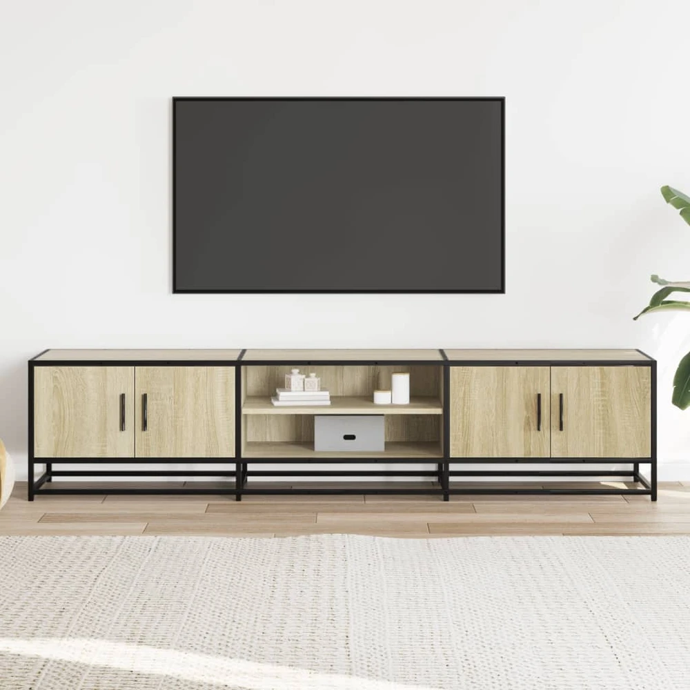 TV staliukas Televizoriaus spintelė, ąžuolo, 180x35x41cm, apdirbta mediena
