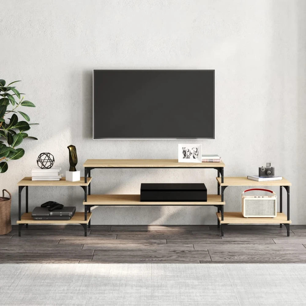 TV staliukas Televizoriaus spintelė, ąžuolo, 197x35x52cm, apdirbta mediena