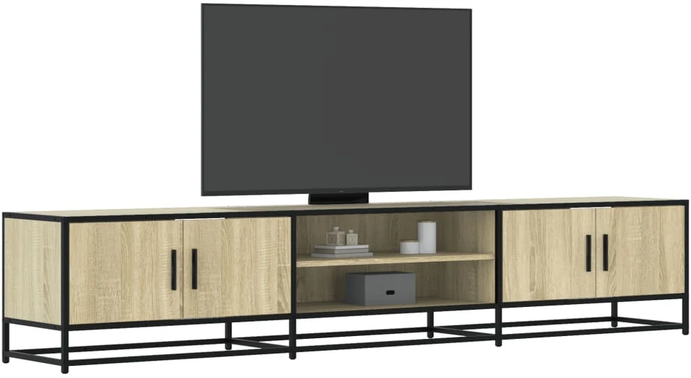 TV staliukas Televizoriaus spintelė, ąžuolo, 210x35x41cm, apdirbta mediena