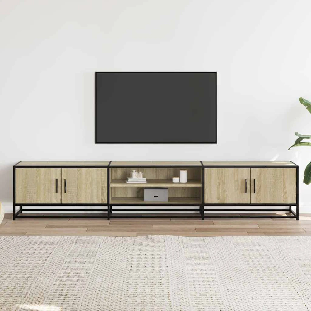 TV staliukas Televizoriaus spintelė, ąžuolo, 210x35x41cm, apdirbta mediena