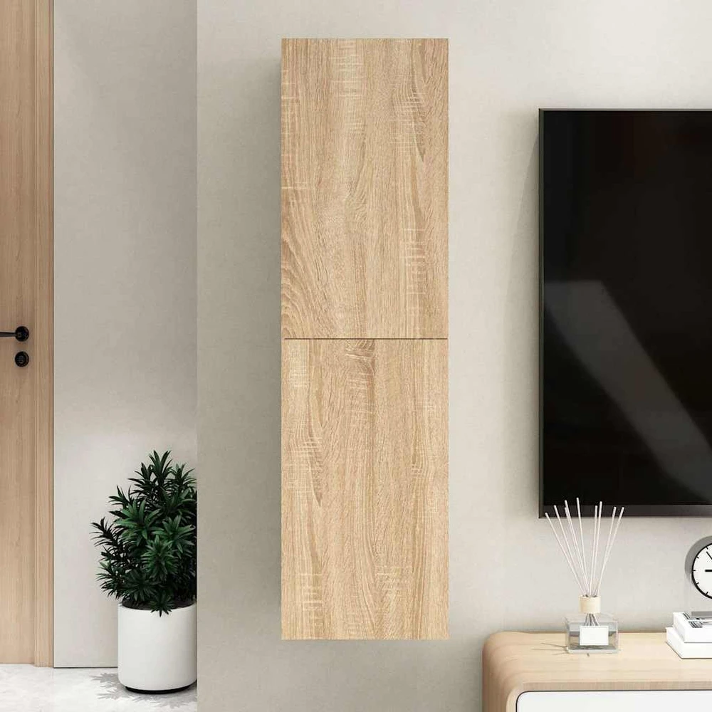 TV staliukas Televizoriaus spintelė, ąžuolo, 30,5x30x110cm, apdirbta mediena