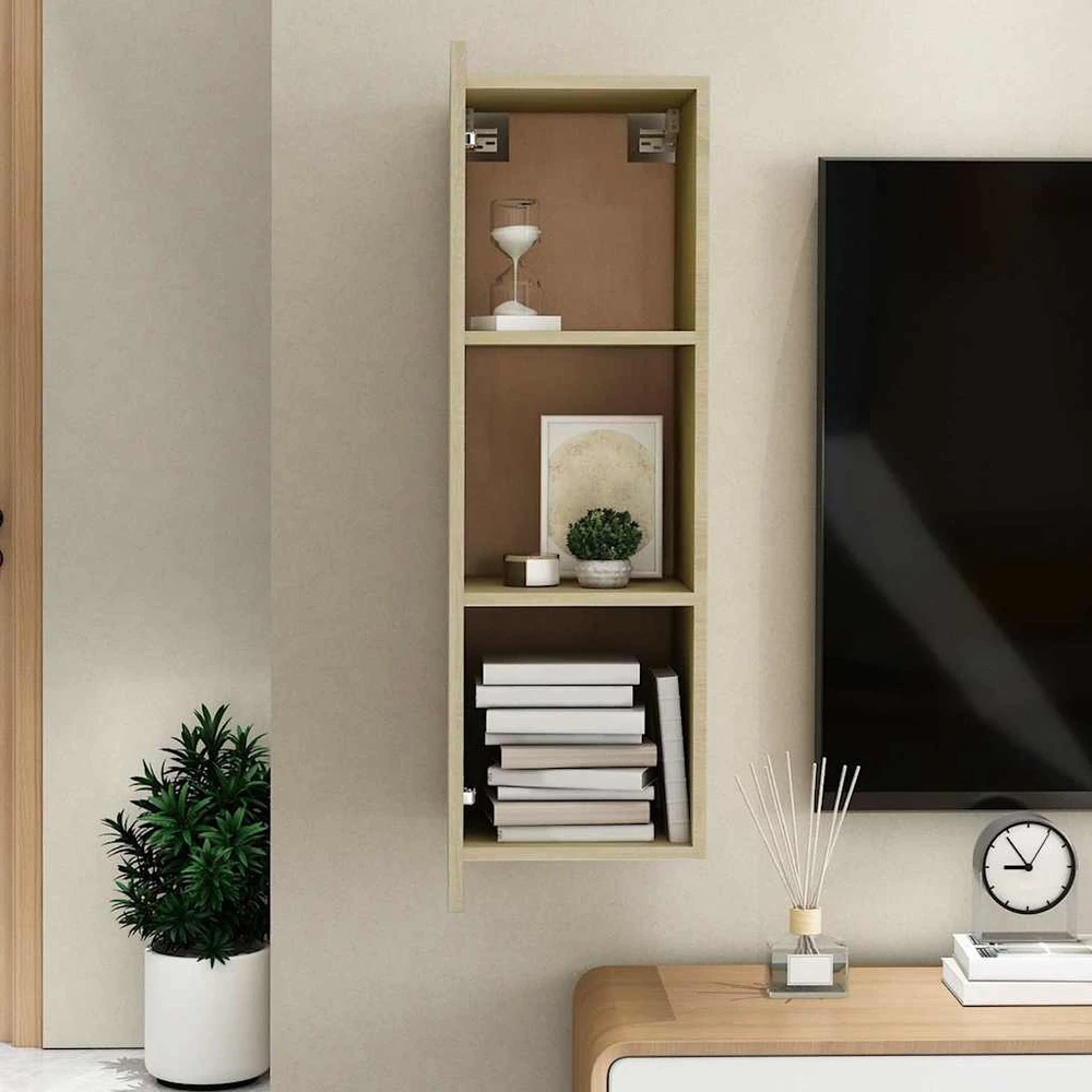 TV staliukas Televizoriaus spintelė, ąžuolo, 30,5x30x90cm, apdirbta mediena