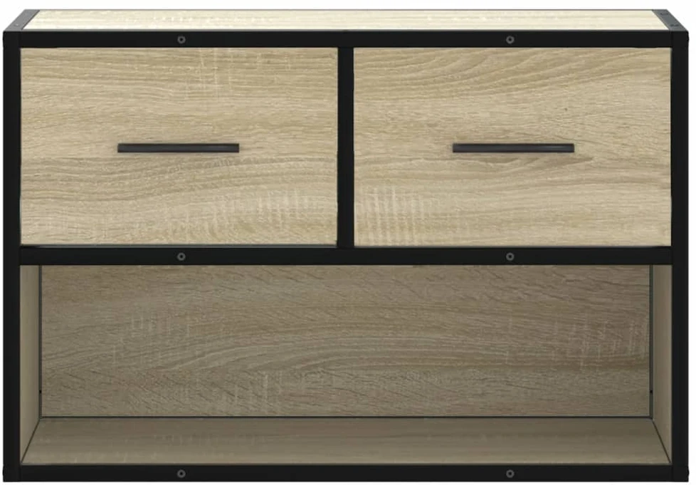 TV staliukas Televizoriaus spintelė, ąžuolo, 60x31x39,5cm, mediena/metalas