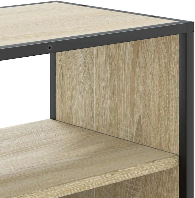 TV staliukas Televizoriaus spintelė, ąžuolo, 60x31x39,5cm, mediena/metalas