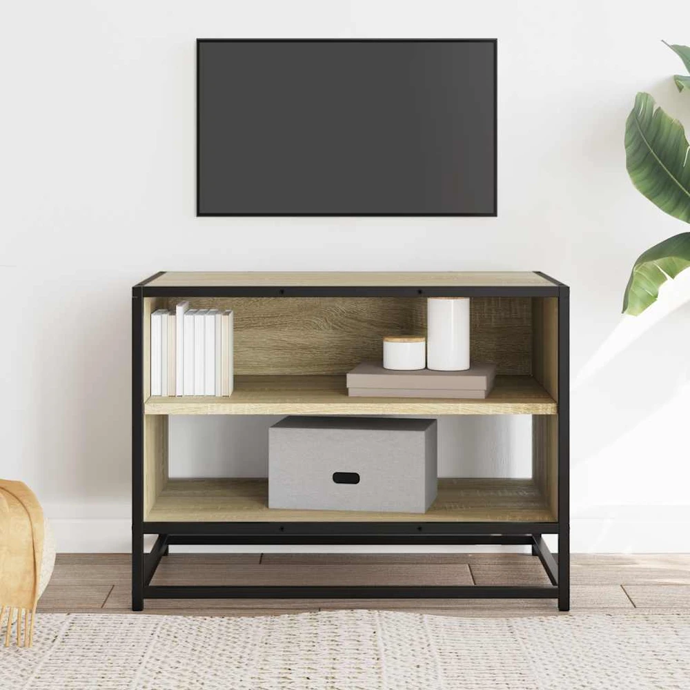 TV staliukas Televizoriaus spintelė, ąžuolo, 61x40x46cm, mediena ir metalas