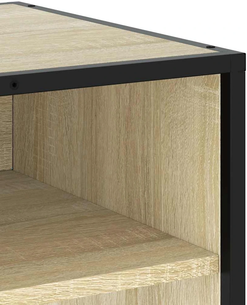 TV staliukas Televizoriaus spintelė, ąžuolo, 61x40x46cm, mediena ir metalas