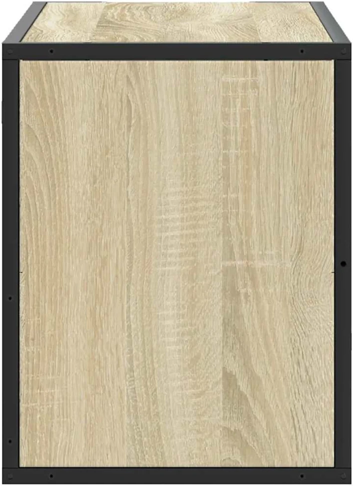 TV staliukas Televizoriaus spintelė, ąžuolo, 80x31x39,5cm, mediena/metalas