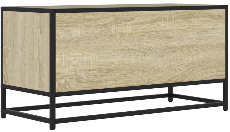 TV staliukas Televizoriaus spintelė, ąžuolo, 80x34,5x40cm, mediena/metalas