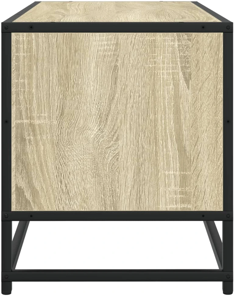 TV staliukas Televizoriaus spintelė, ąžuolo, 80x34,5x40cm, mediena/metalas