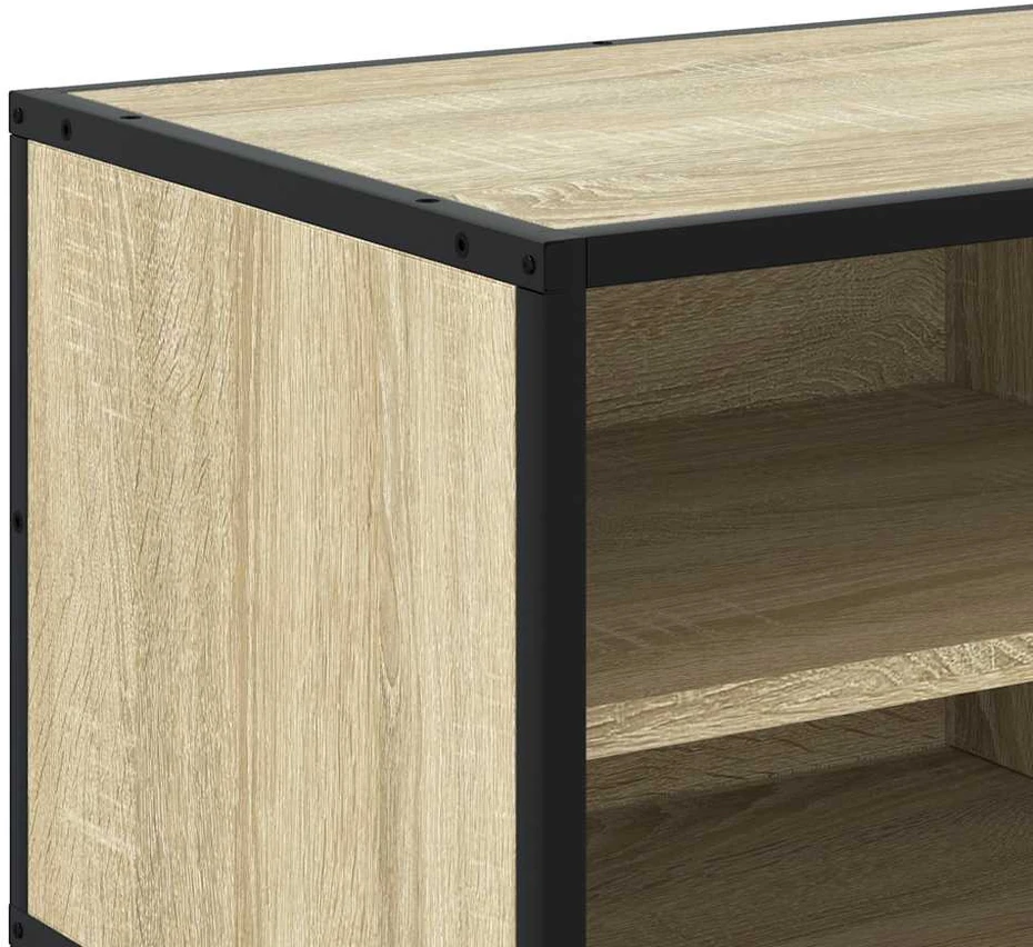 TV staliukas Televizoriaus spintelė, ąžuolo, 80x34,5x40cm, mediena/metalas