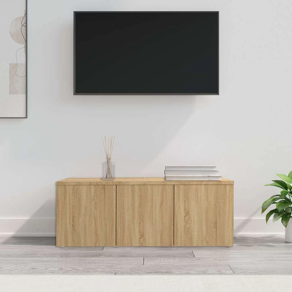 TV staliukas Televizoriaus spintelė, ąžuolo, 80x34x30cm, apdirbta mediena