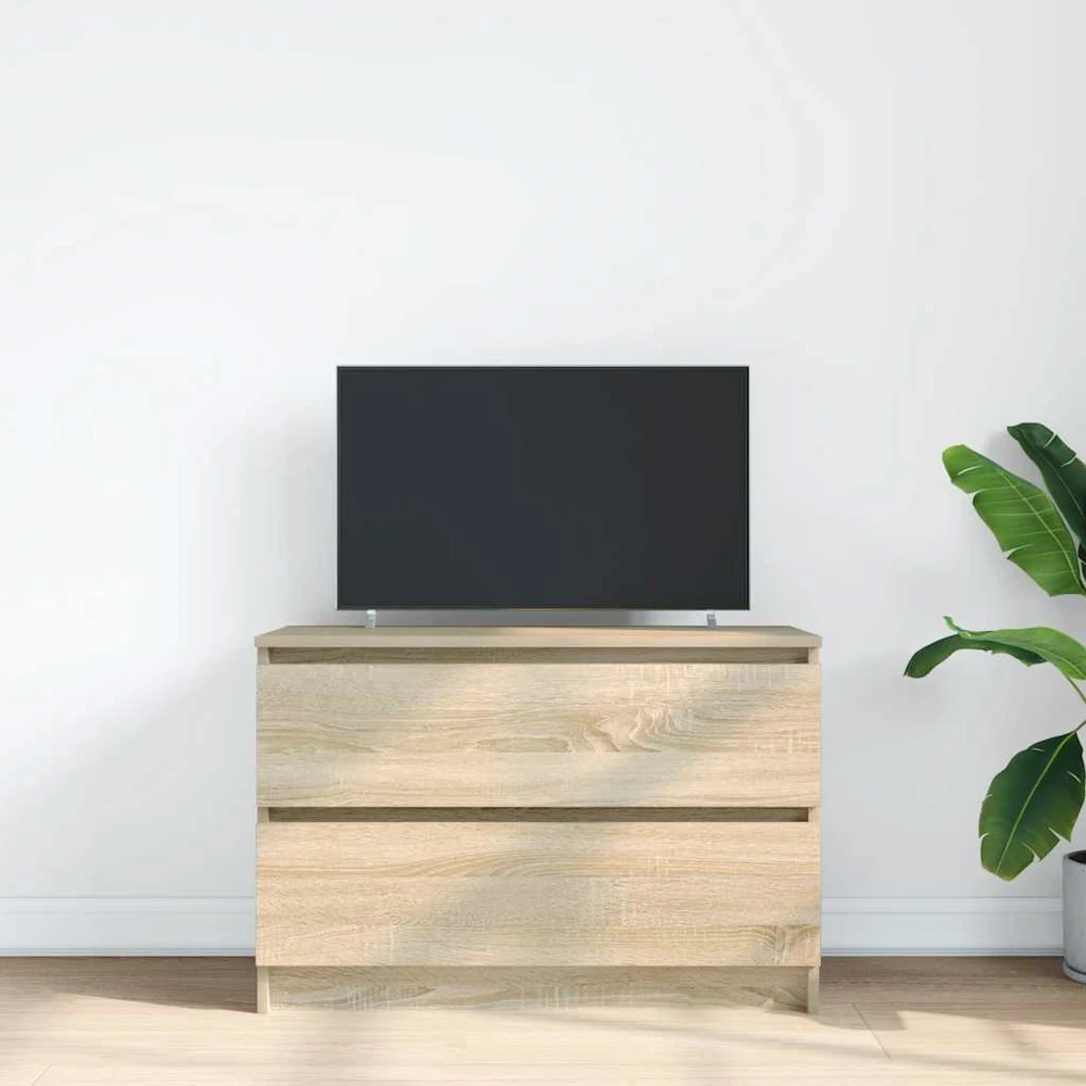 TV staliukas Televizoriaus spintelė, ąžuolo, 80x35x54 cm, apdirbta mediena