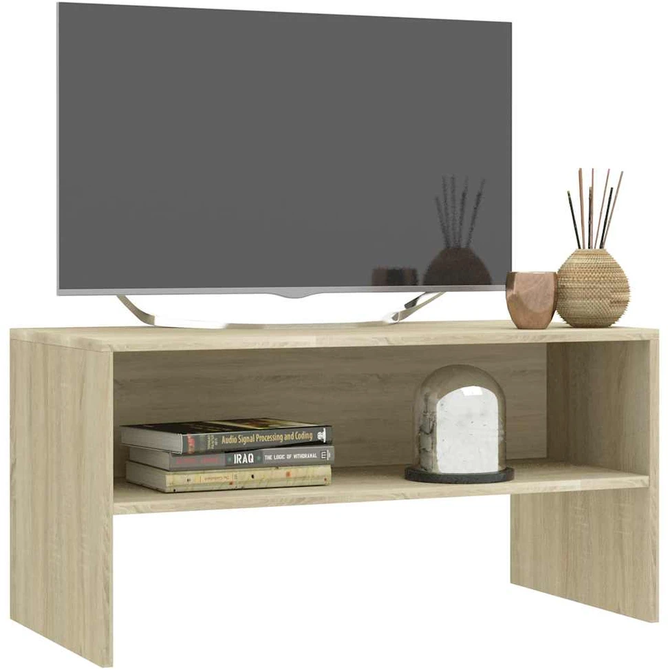 TV staliukas Televizoriaus spintelė, ąžuolo, 80x40x40cm, apdirbta mediena