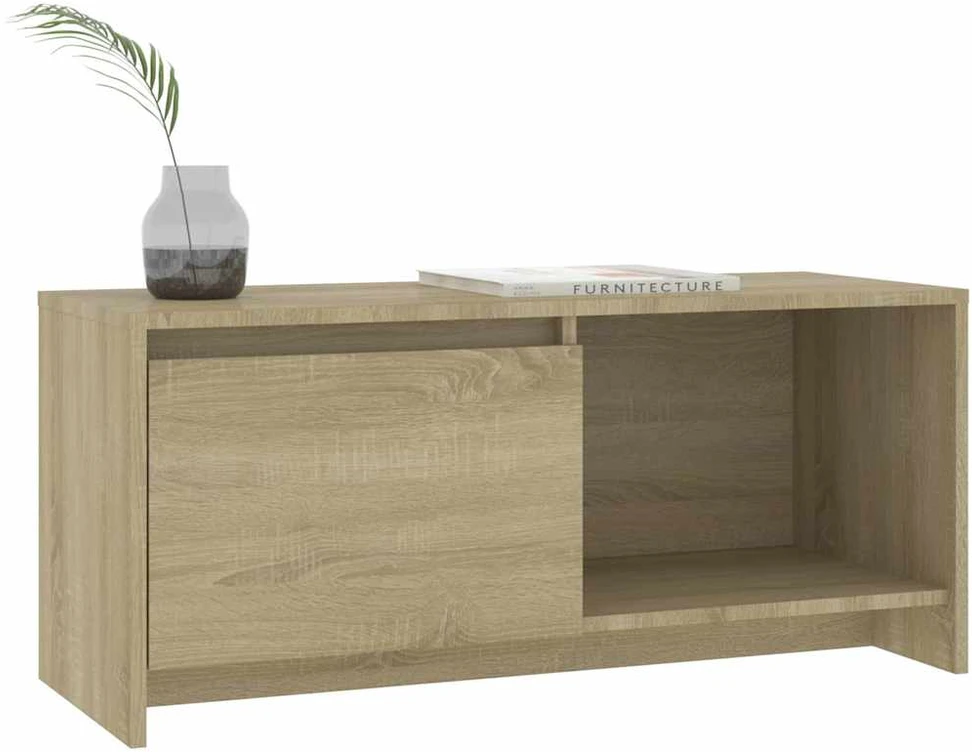 TV staliukas Televizoriaus spintelė, ąžuolo, 90x35x40cm, apdirbta mediena