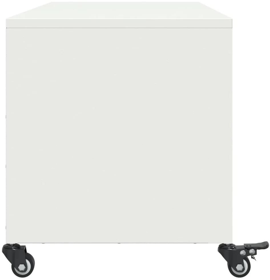 TV staliukas Televizoriaus spintelė, balta, 100,5x39x43,5cm, plienas