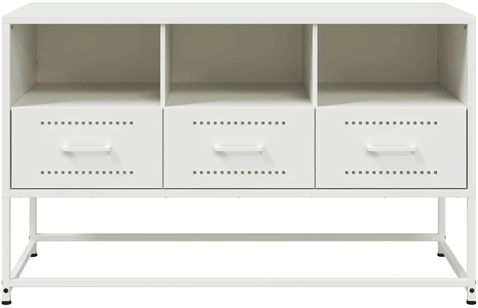 TV staliukas Televizoriaus spintelė, balta, 100,5x39x60,5cm, plienas