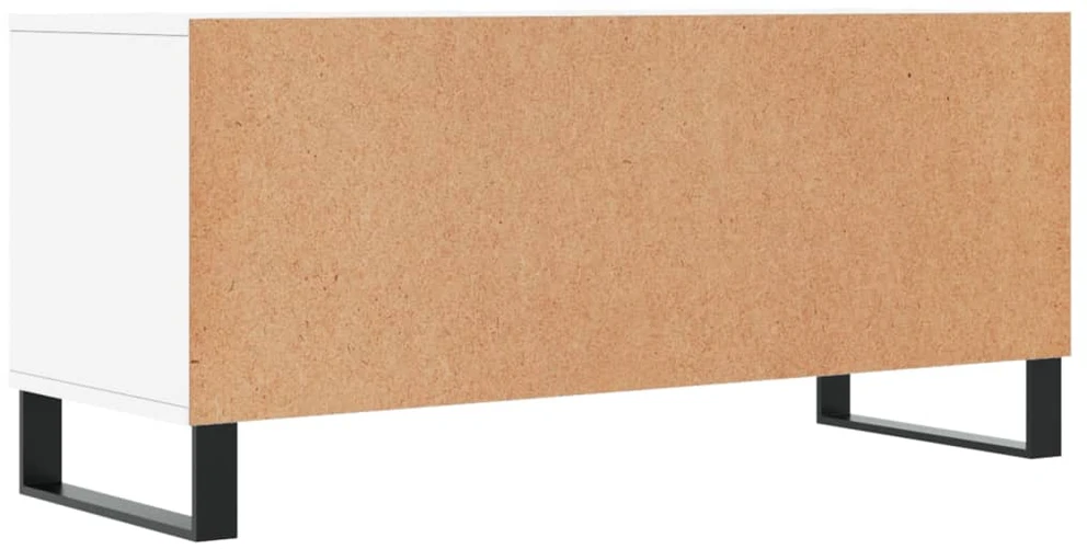 TV staliukas Televizoriaus spintelė, balta, 100x34,5x44,5cm, mediena