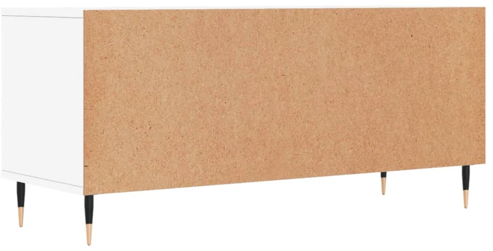 TV staliukas Televizoriaus spintelė, balta, 100x34,5x44,5cm, mediena