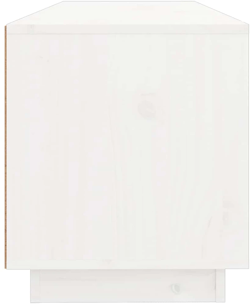 TV staliukas Televizoriaus spintelė, balta, 100x34x40cm, pušies masyvas