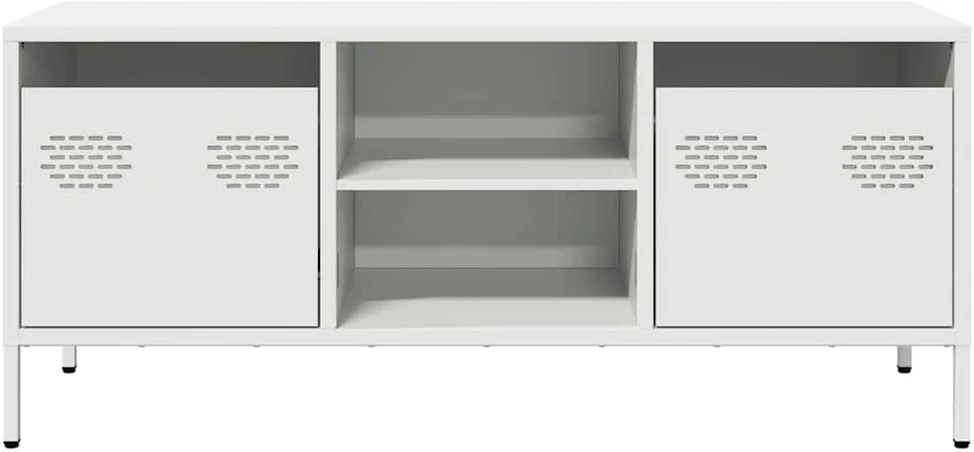 TV staliukas Televizoriaus spintelė, balta, 101,5x39x43,5cm, plienas