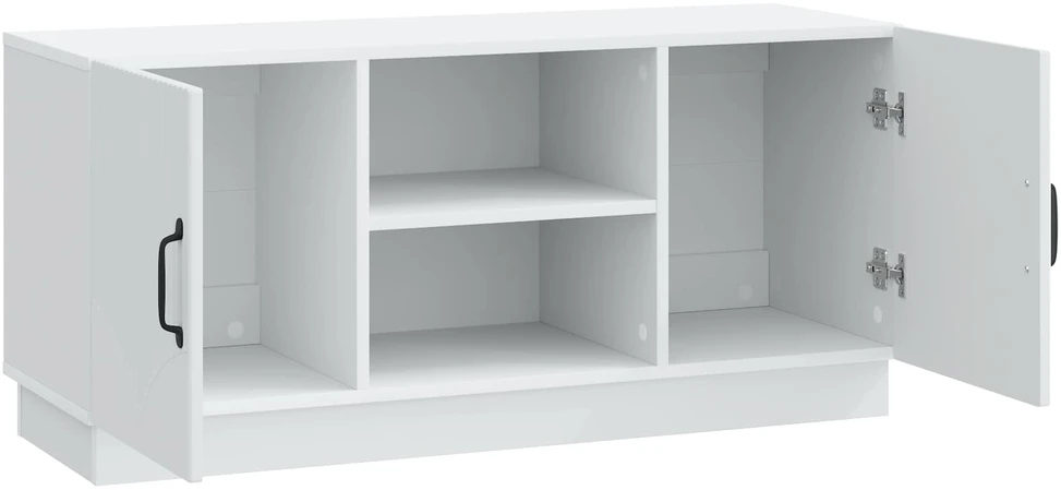 TV staliukas Televizoriaus spintelė Balta 102 x 34,5 x 47 cm