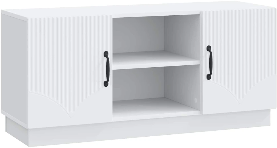 TV staliukas Televizoriaus spintelė Balta 102 x 34,5 x 47 cm