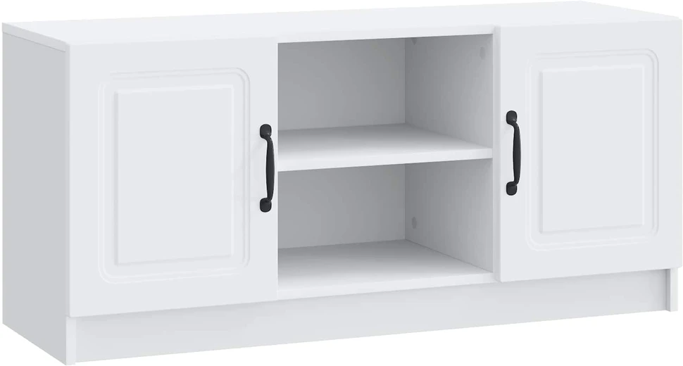 TV staliukas Televizoriaus spintelė Balta 102 x 34,5 x 47 cm