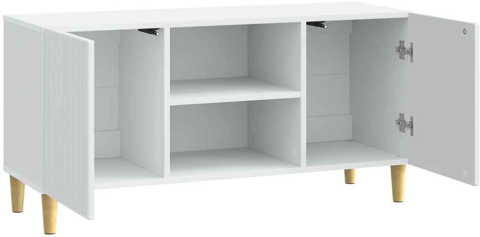 TV staliukas Televizoriaus spintelė Balta 102 x 34,5 x 50 cm