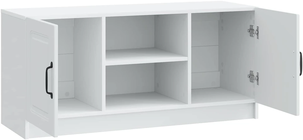TV staliukas Televizoriaus spintelė Balta 102 x 34,5 x 47 cm