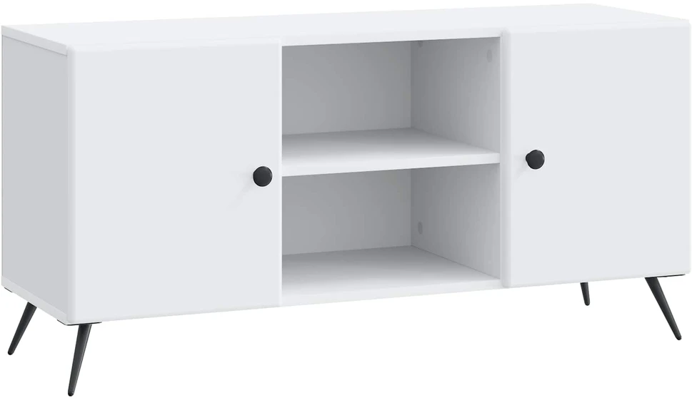 TV staliukas Televizoriaus spintelė Balta 102 x 34,5 x 50 cm