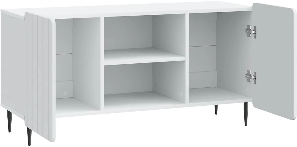TV staliukas Televizoriaus spintelė Balta 102 x 34,5 x 52 cm