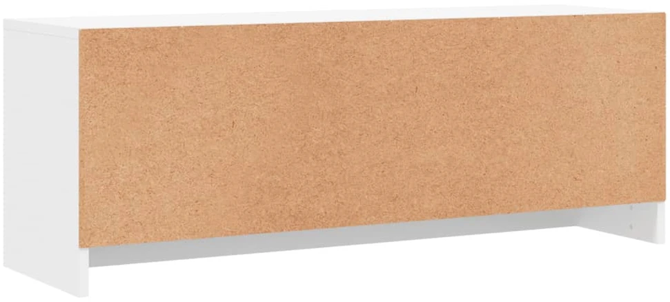 TV staliukas Televizoriaus spintelė, balta, 102x30x37,5cm, apdirbta mediena