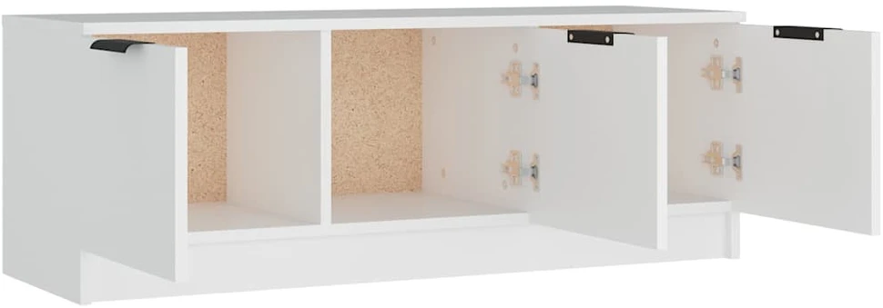 TV staliukas Televizoriaus spintelė, balta, 102x35x36,5cm, apdirbta mediena