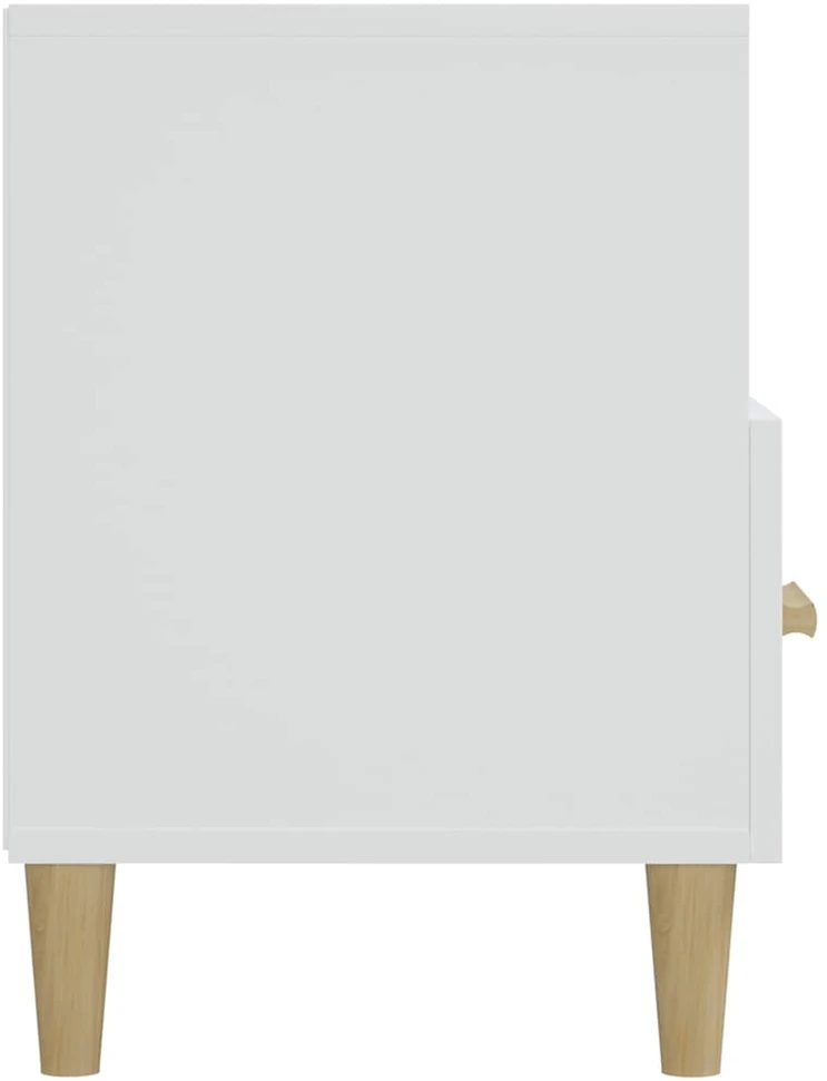 TV staliukas Televizoriaus spintelė, balta, 102x36x50cm, mediena, blizgi