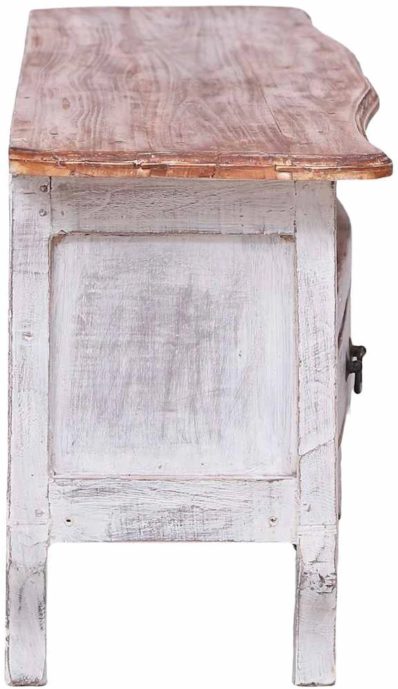 TV staliukas Televizoriaus spintelė, balta, 120x30x40cm, raudonmedis