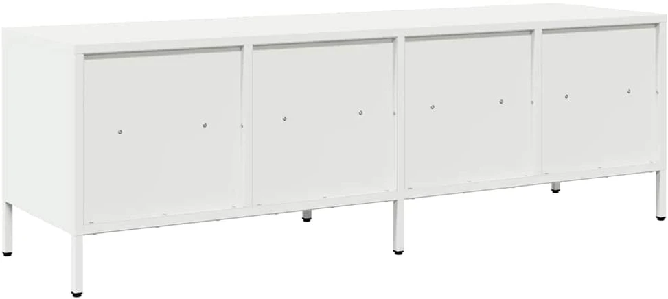 TV staliukas Televizoriaus spintelė, balta, 135x39x43,5cm, plienas