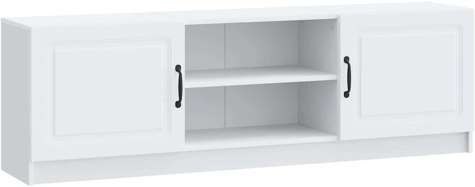 TV staliukas Televizoriaus spintelė Balta 150 x 31 x 47 cm Apdirbta mediena