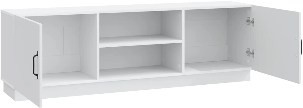 TV staliukas Televizoriaus spintelė Balta 150 x 31 x 47 cm Apdirbta mediena