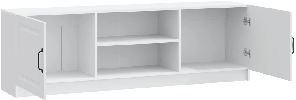 TV staliukas Televizoriaus spintelė Balta 150 x 31 x 47 cm Apdirbta mediena