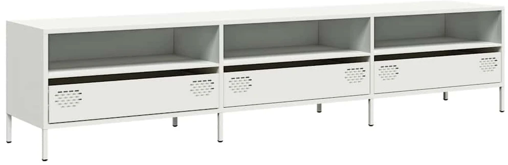 TV staliukas Televizoriaus spintelė, balta, 202x39x43,5cm, plienas